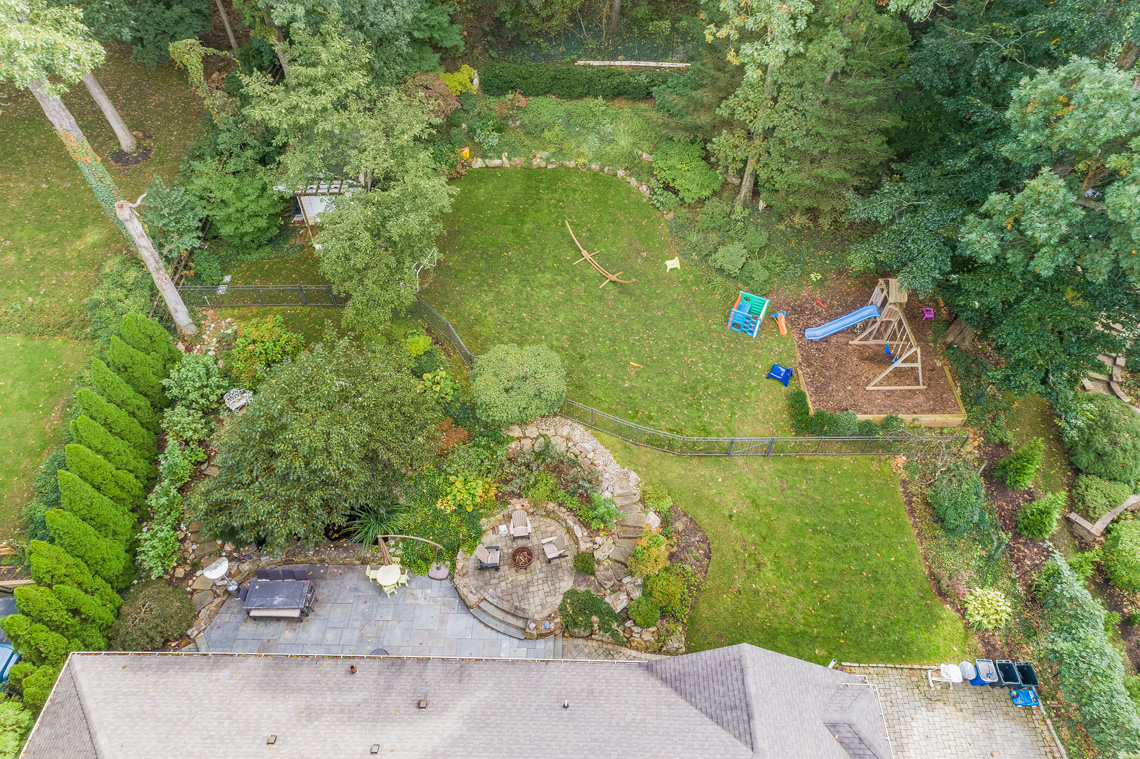 22 – 42 Sunset Drive – Aerial View of the Backyard